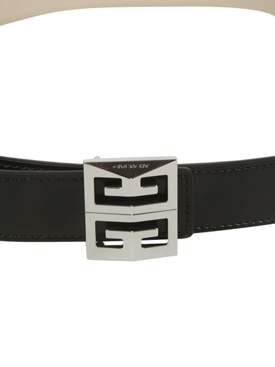 Shop Givenchy 4g 26mm Reversible Belt In Black