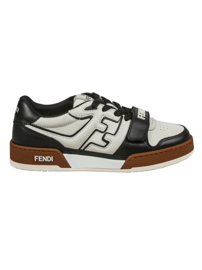 Shop Fendi Match Mix Sneakers In Black/white