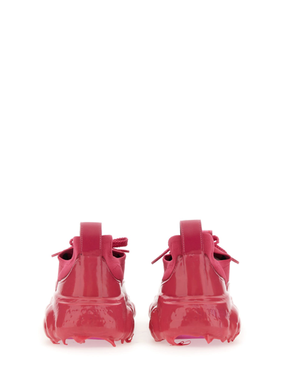 Shop Moschino Sneaker With Logo In Fucsia
