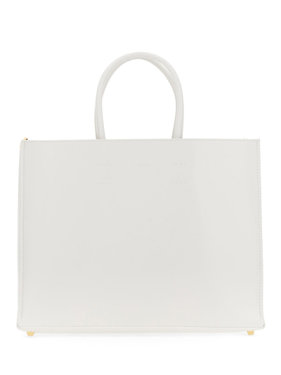 Shop N°21 Shopper Bag With Logo In Bianco