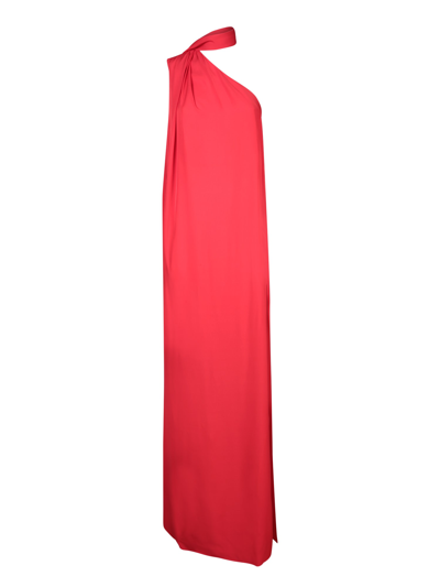 Shop Stella Mccartney One-shoulder Dress In Red