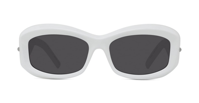 Shop Givenchy Gv40044u - White Sunglasses