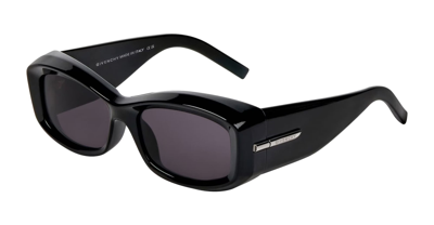 Shop Givenchy Gv40044u - Shiny Black Sunglasses