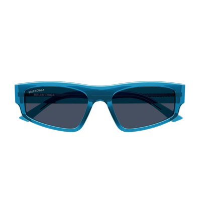 Shop Balenciaga Bb0305s 004 Sunglasses In Blu