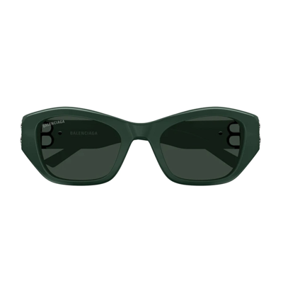 Shop Balenciaga Bb0311sk 004 Sunglasses In Verde