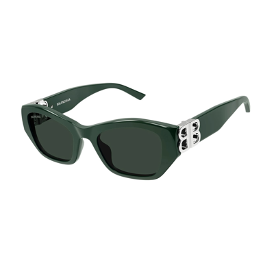 Shop Balenciaga Bb0311sk 004 Sunglasses In Verde