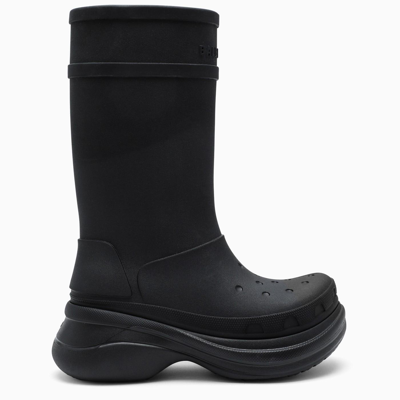 Shop Balenciaga Crocks Boots In Black