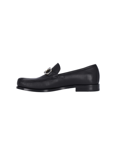 Shop Ferragamo Loafers In Black