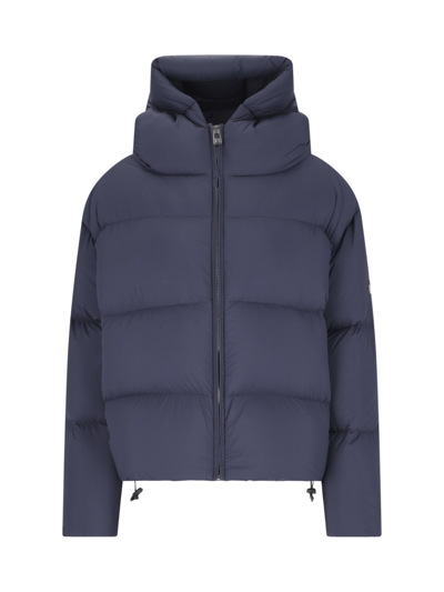 Bacon Cloud" Blue Quilted Nylon Down Jacket In Blue