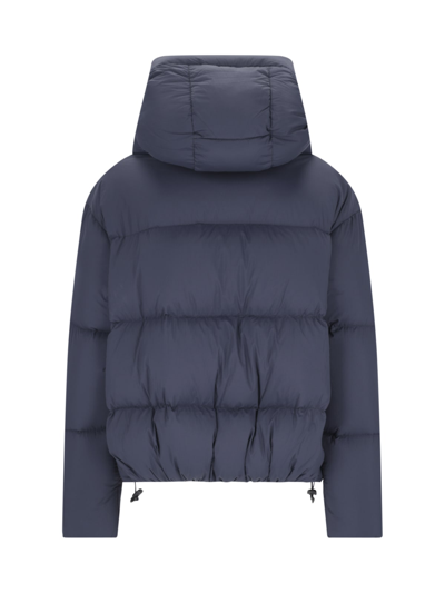 Bacon Cloud" Blue Quilted Nylon Down Jacket In Blue