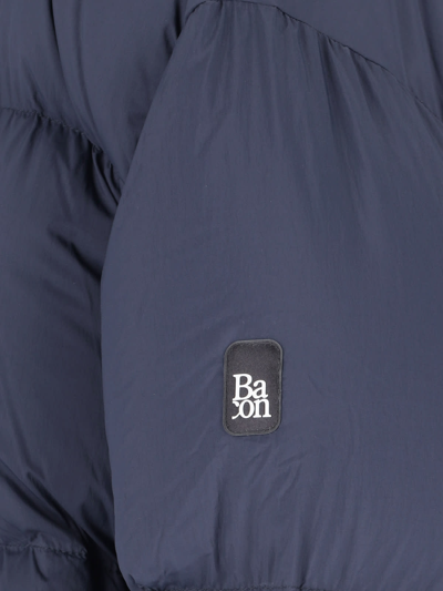 Bacon Cloud" Blue Quilted Nylon Down Jacket In Blue