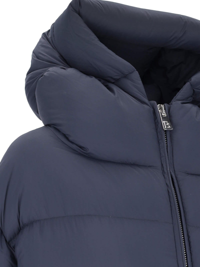 Bacon Cloud" Blue Quilted Nylon Down Jacket In Blue