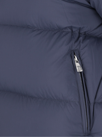 Bacon Cloud" Blue Quilted Nylon Down Jacket In Blue