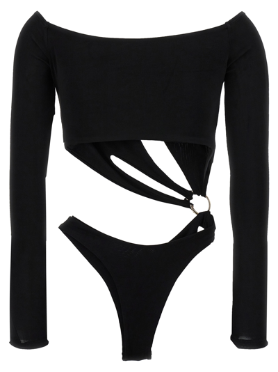 Shop Louisa Ballou Sex Wax Bodysuit In Black