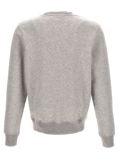 Shop Maison Kitsuné Fox Champion Sweatshirt In Gray