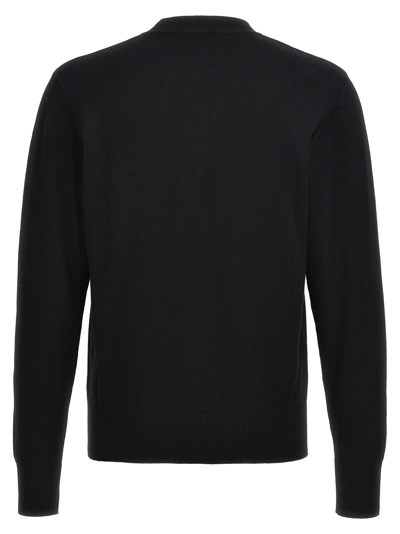 Shop Versace Jeans Couture Logo Sweater In Black