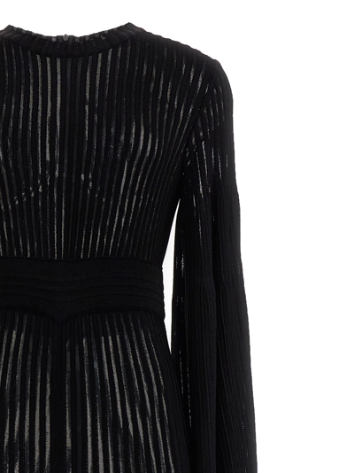 Antonino Valenti Desiree Ribbed Flared-design Jumpsuit In Black