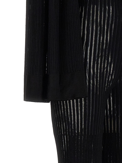 Antonino Valenti Desiree Ribbed Flared-design Jumpsuit In Black