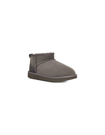 Ugg Grey Classic Ultra Mini Boots In Grigio