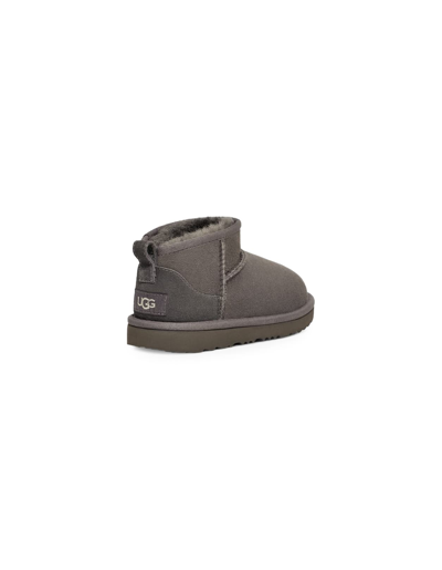 Ugg Grey Classic Ultra Mini Boots In Grigio