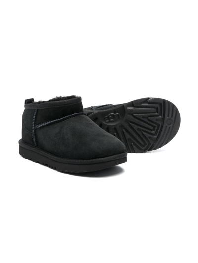 Shop Ugg Black Classic Ultra Mini Boots In Nero