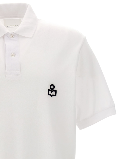 Shop Isabel Marant Afko Polo Shirt In White