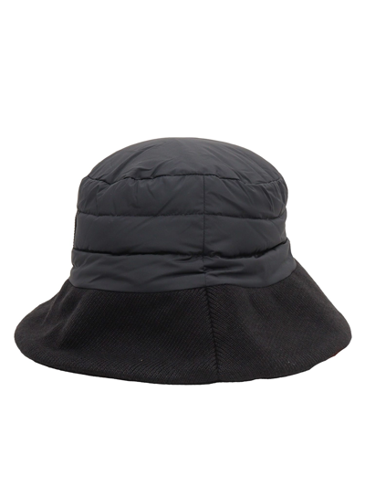 Shop Parajumpers Puffer Bucket Hat In Black