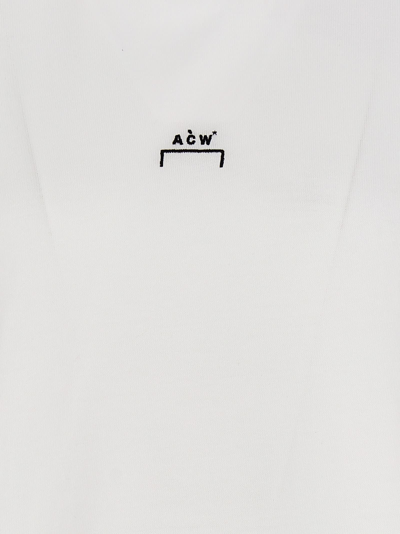 Shop A-cold-wall* Logo Embroidery T-shirt In White