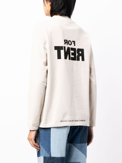 Erl For Rent Slogan-print Jumper