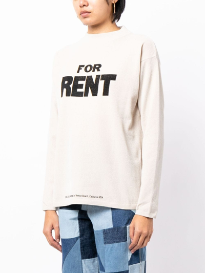 Erl For Rent Slogan-print Jumper