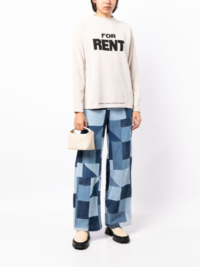 Erl For Rent Slogan-print Jumper