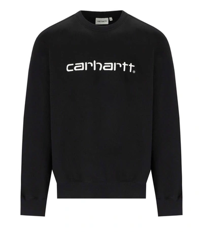 Shop Carhartt Wip  Black Logo Sweatshirt
