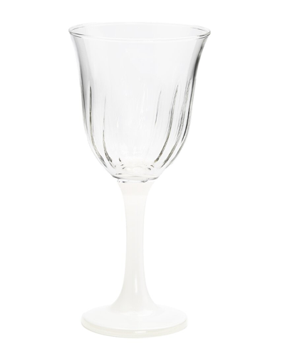 Shop Alice Pazkus Set Of 6 White Footed Water Glasses