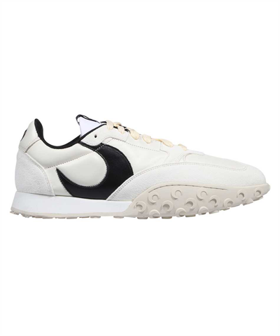 Shop Marine Serre Metal Free Leather Low-top Sneakers In White