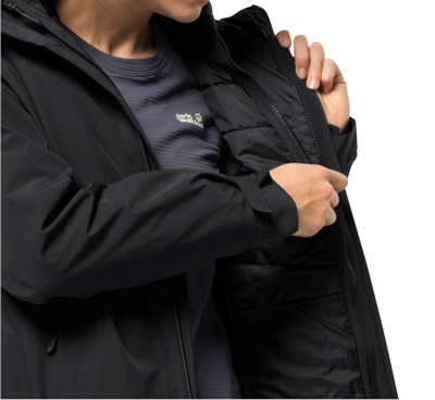 Pre-owned Jack Wolfskin Damenjacke Gr. Xxl 250€ 3in1 Funktionsjacke Outdoorjacke Wanderjac