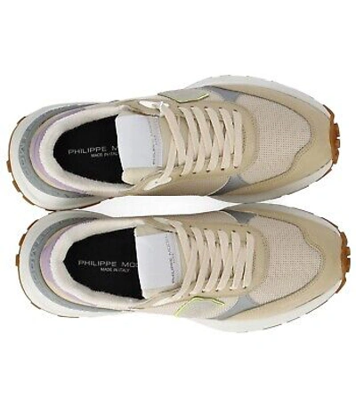 Pre-owned Philippe Model Antibes Low Beige Sneaker Damen