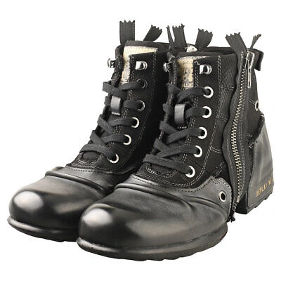 Pre-owned Replay Clutch Herren Black Stiefel Ankle