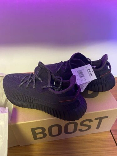 Pre-owned Yeezy Adidas  Boost 350 V2 Static Black Fu9006 Neu/box/etikett Grösse 44 2/3