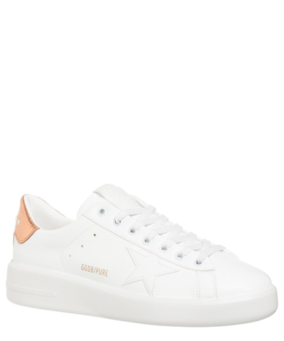 Pre-owned Golden Goose Sneaker Damen Purestar Gwf00197.f004699.11508 White - Bronze Leder