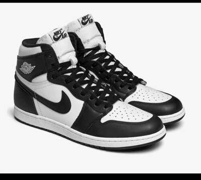 Pre-owned Nike Jordan 1 High 85 Black And White Neu Eu Gr.44