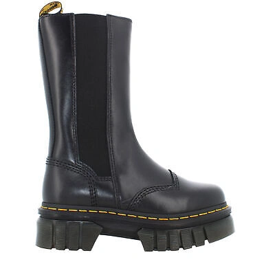 Pre-owned Dr. Martens' Dr. Martens A23g Damenstiefelette Mit Plateau 30966001 Audrick Chelsea Tall