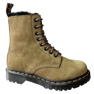 Pre-owned Dr. Martens' Dr. Martens 1460 Serena Dms Olive