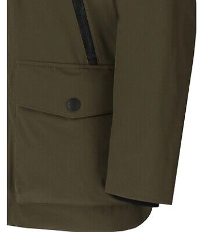 Pre-owned Woolrich Soft Shell Militärgrüner Parka Herren