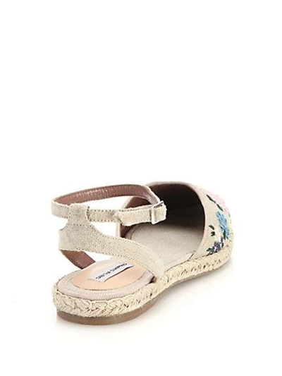 Shop Tabitha Simmons Dotty Meadow Embroidered Espadrilles In Multi