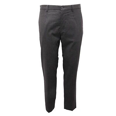 Pre-owned Dolce & Gabbana 3669al Pantalone Uomo Dolce&gabbana Man Wool Blend Trousers Black