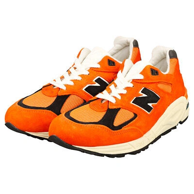 Pre-owned New Balance Balance 990 Made In Usa Herren Orange Sneaker Mode