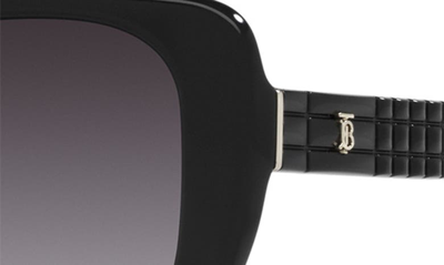 Shop Burberry Helena 54mm Square Sunglasses In Black