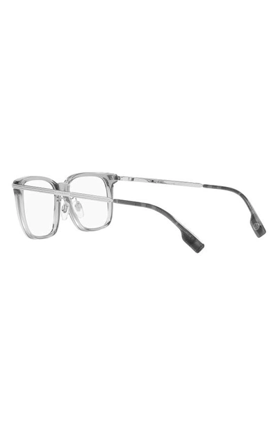 Shop Burberry Ellis 55mm Square Optical Glasses In Grey