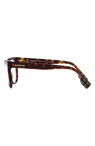 Shop Burberry Evelyn 53mm Cat Eye Optical Glasses In Dark Havana