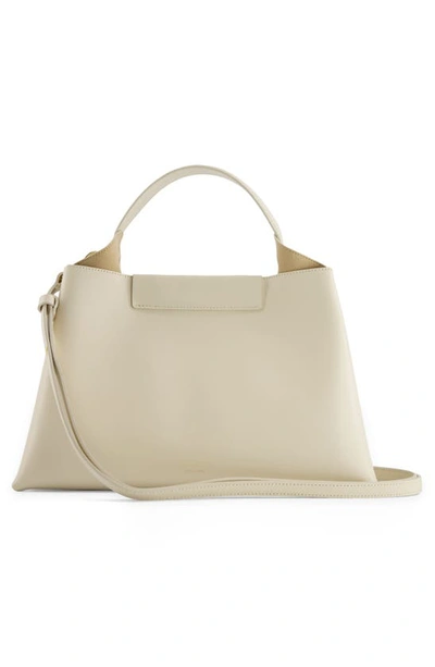 Shop Ree Projects Mini Elieze Leather Shoulder Bag In Beige